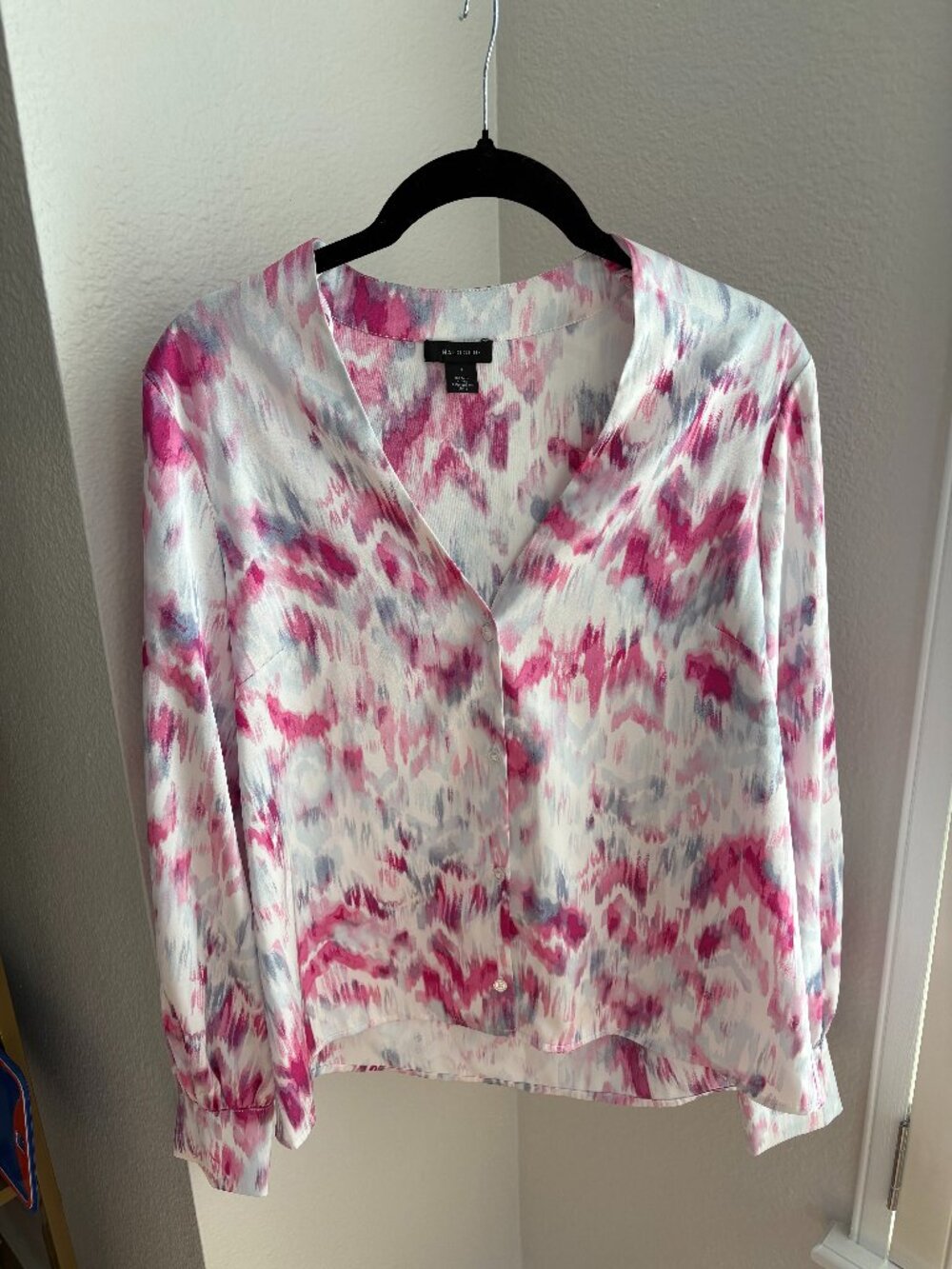 Halogen Watercolor Print Blouse, size S